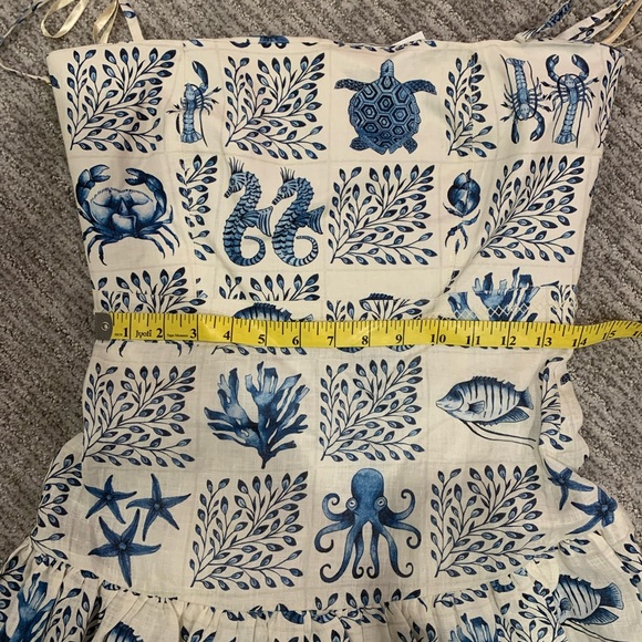 Agua by Agua Bendita Lima Tiered Printed Linen Maxi Dress - Picture 6 of 7